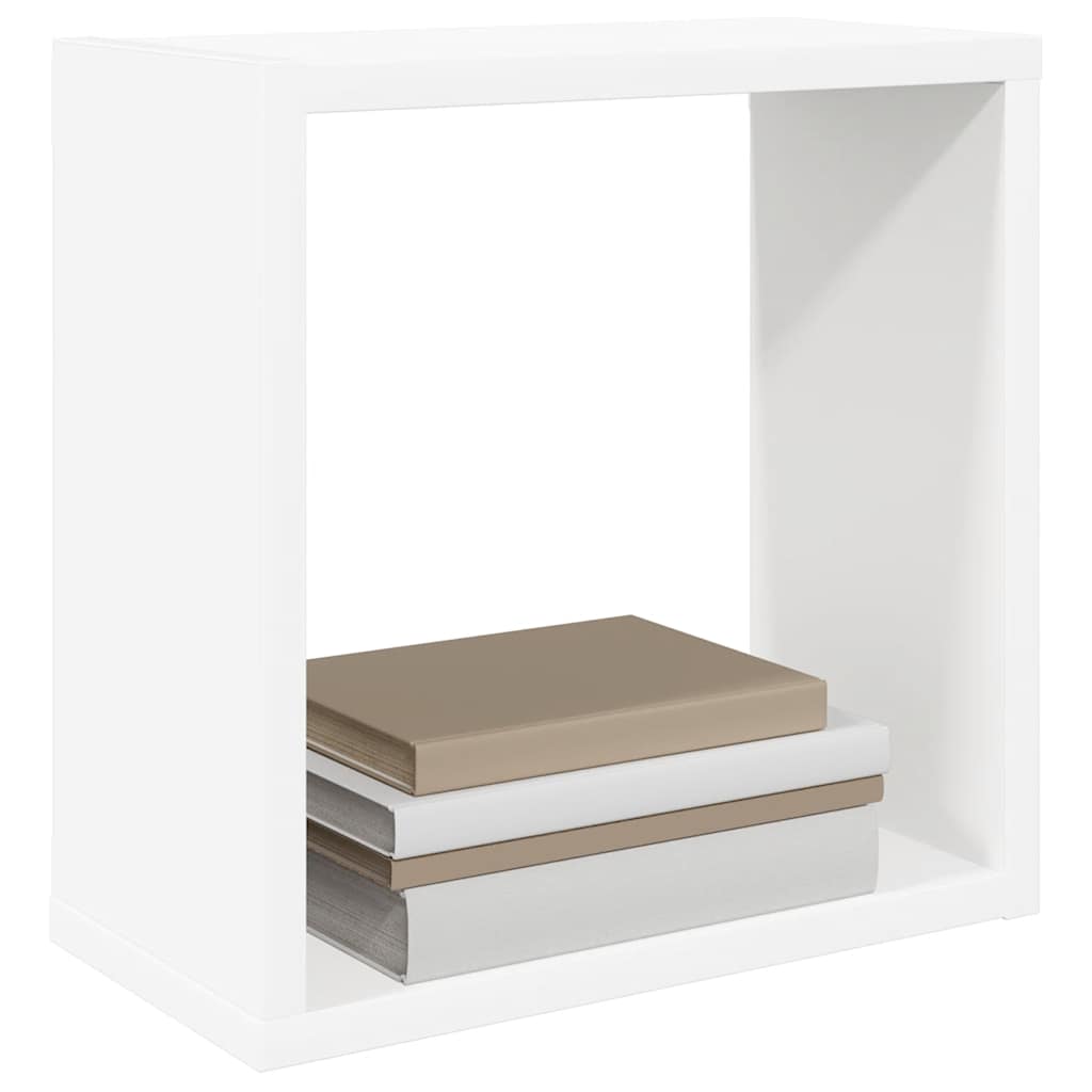Étagères cube murales 4 pcs blanc 30x15x30 cm - XIOS