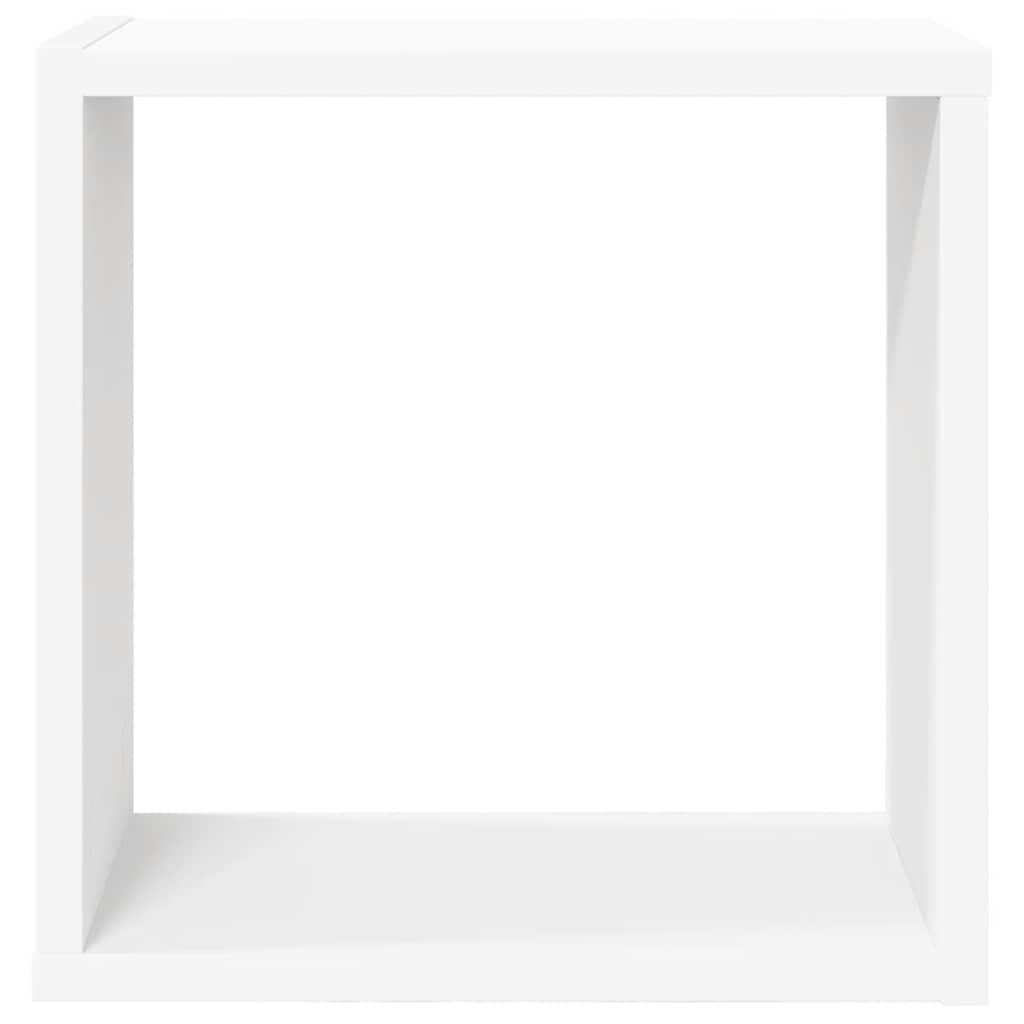 Étagères cube murales 4 pcs blanc 30x15x30 cm - XIOS