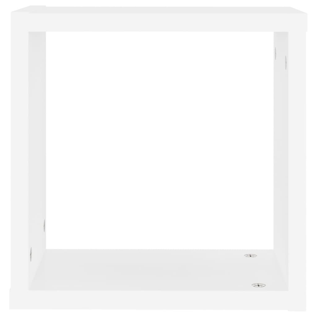 Étagères cube murales 4 pcs blanc 30x15x30 cm - XIOS