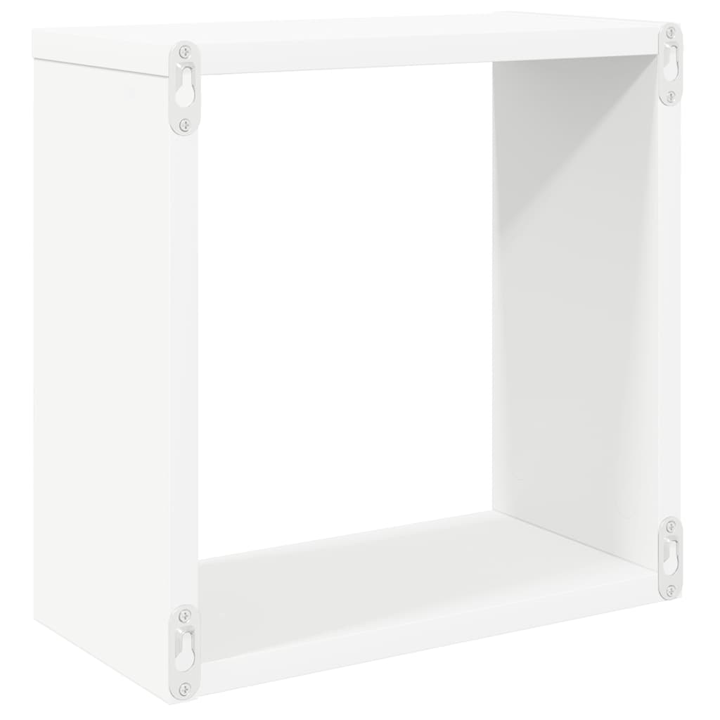 Étagères cube murales 4 pcs blanc 30x15x30 cm - XIOS
