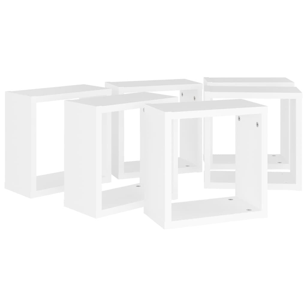 Étagères cube murales 6 pcs blanc 30x15x30 cm - XIOS