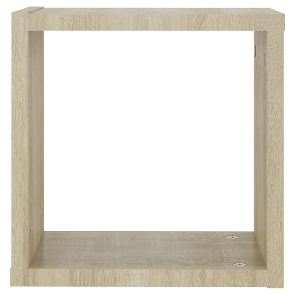 Étagères cube murales 4 pcs Chêne sonoma 30x15x30 cm - XIOS