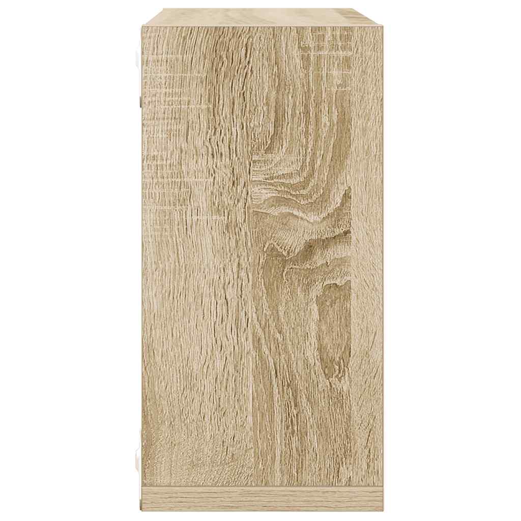 Étagères cube murales 6 pcs Chêne sonoma 30x15x30 cm - XIOS