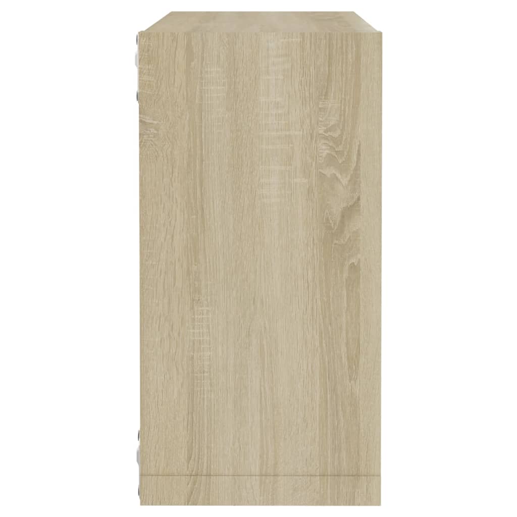 Étagères cube murales 6 pcs Chêne sonoma 30x15x30 cm - XIOS