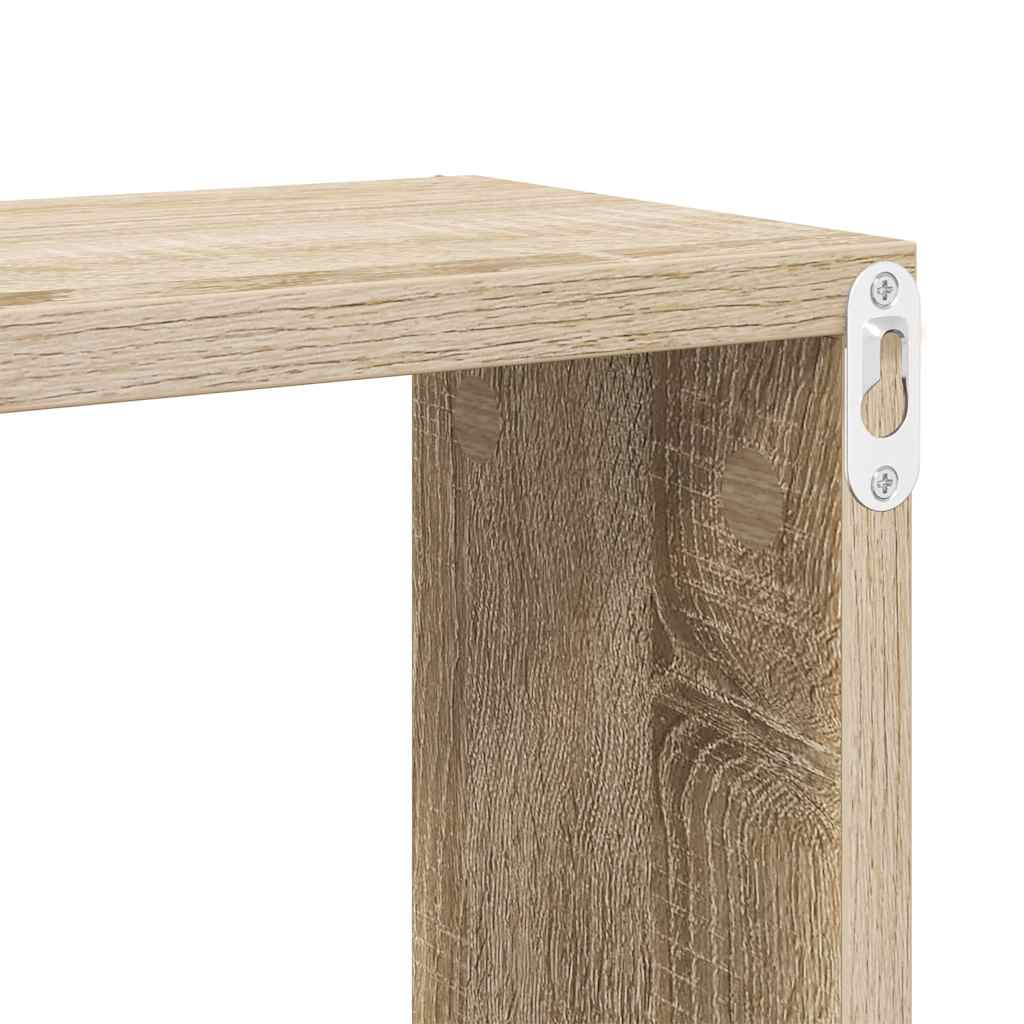 Étagères cube murales 6 pcs Chêne sonoma 30x15x30 cm - XIOS