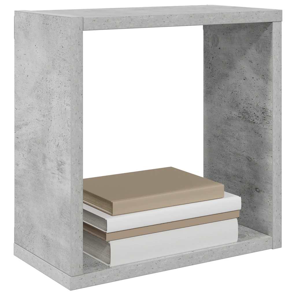 Étagères cube murales 6 pcs Gris béton 30x15x30 cm - XIOS