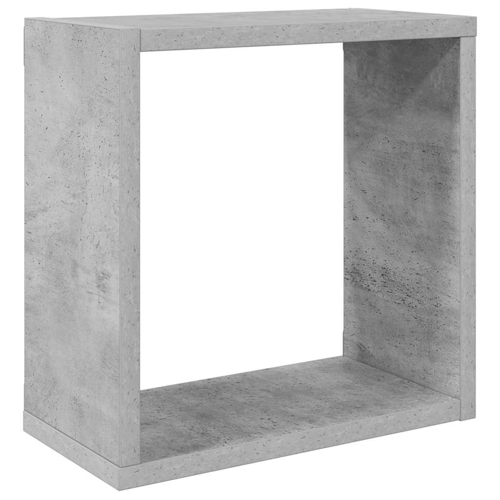 Étagères cube murales 6 pcs Gris béton 30x15x30 cm - XIOS