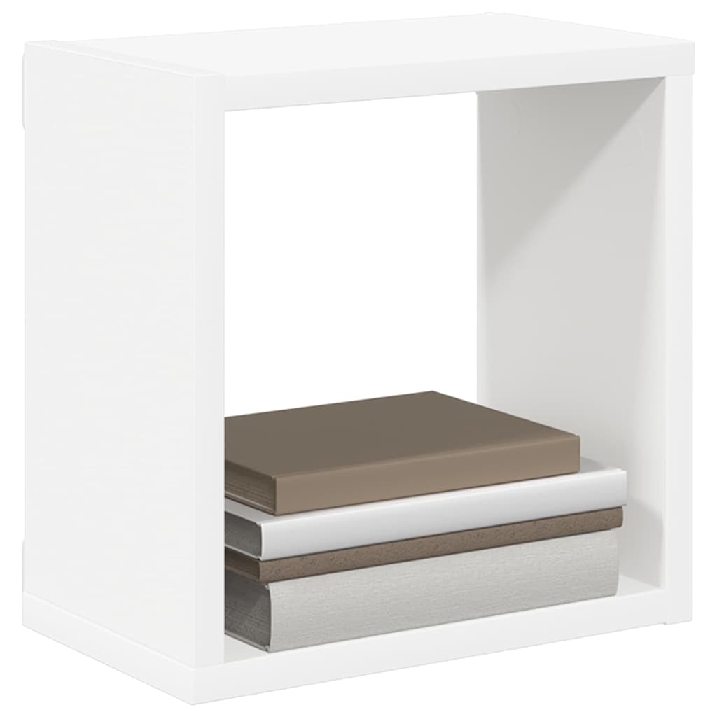 Étagères cube murales 4 pcs Blanc 26x15x26 cm