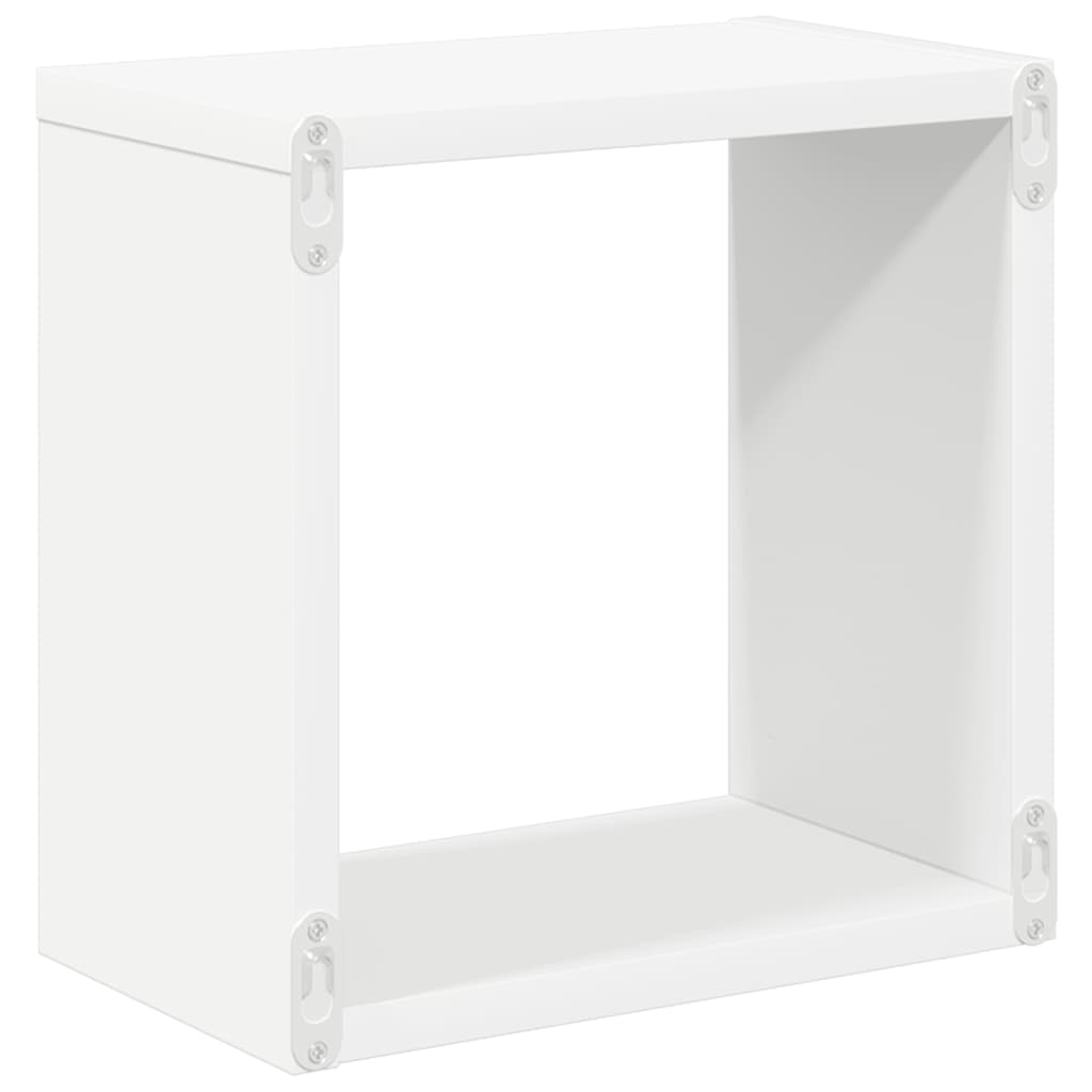 Étagères cube murales 4 pcs Blanc 26x15x26 cm