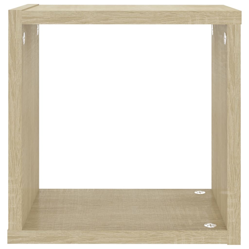 Étagères cube murales 4 pcs Chêne sonoma 26x15x26 cm - XIOS