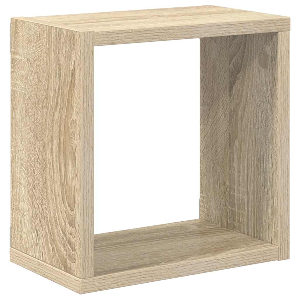 Étagères cube murales 6 pcs Chêne sonoma 26x15x26 cm - XIOS