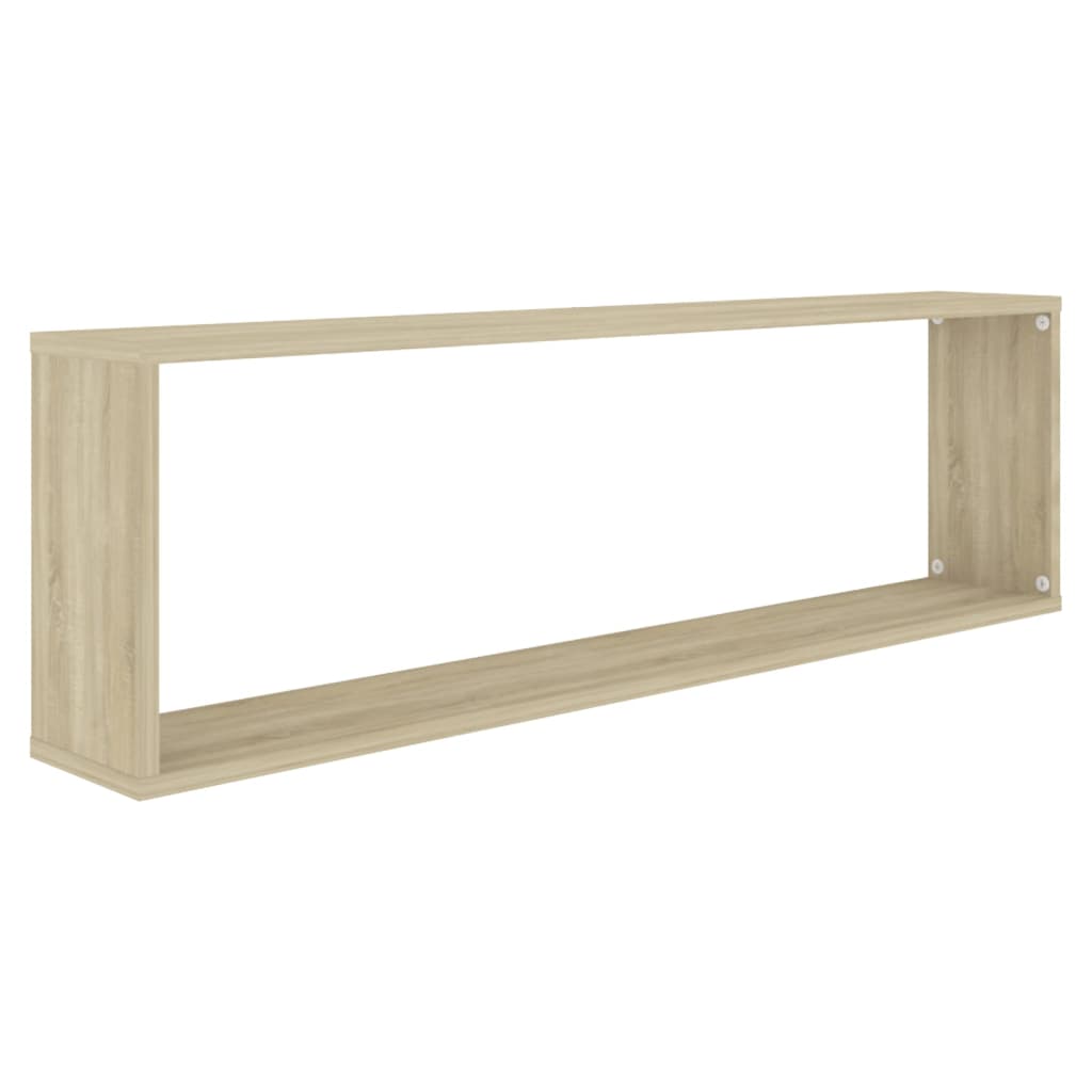 Étagères cube murales 4 pcs chêne sonoma bois d'ingénierie - XIOS