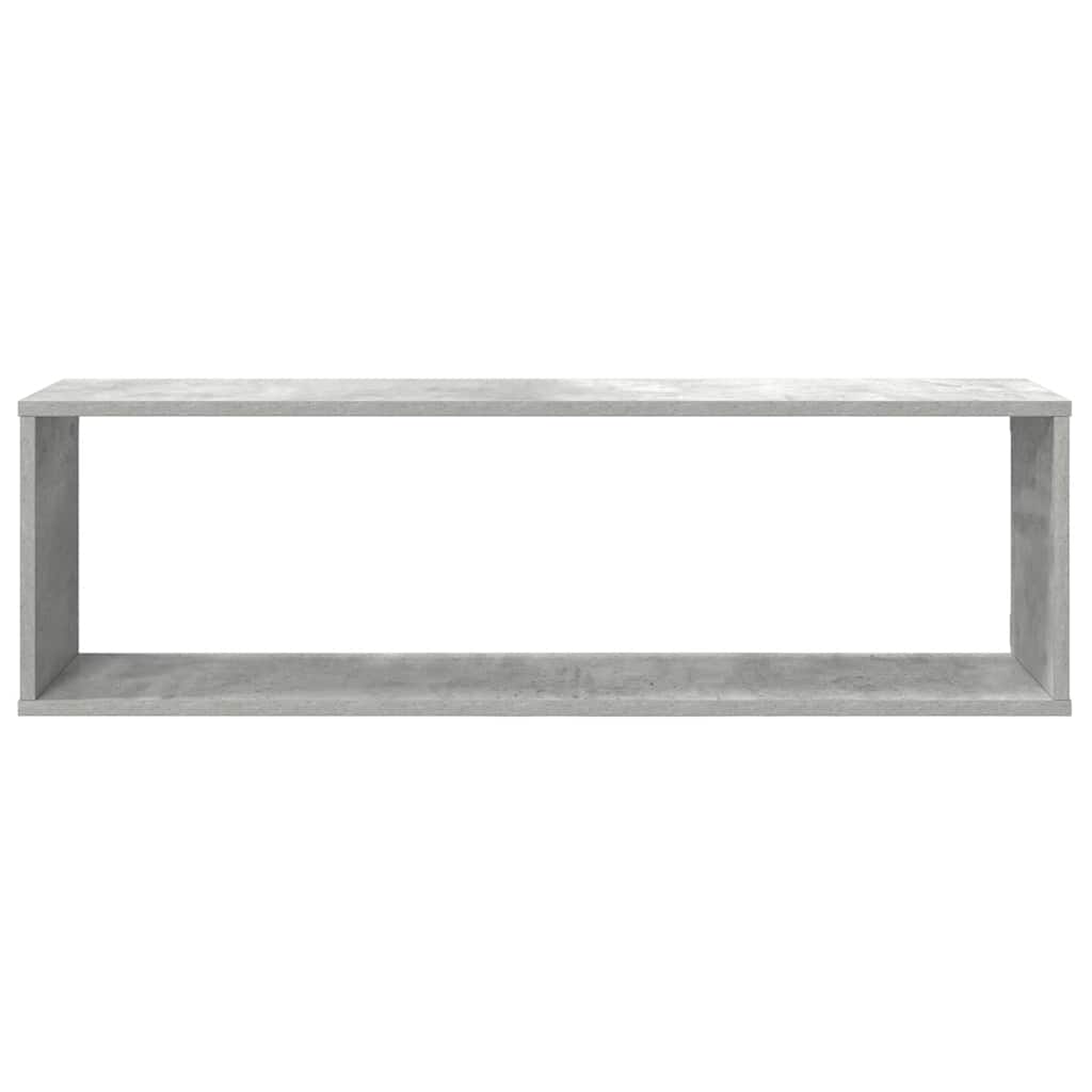 Étagères cube murales 4 pcs gris béton bois d'ingénierie - XIOS
