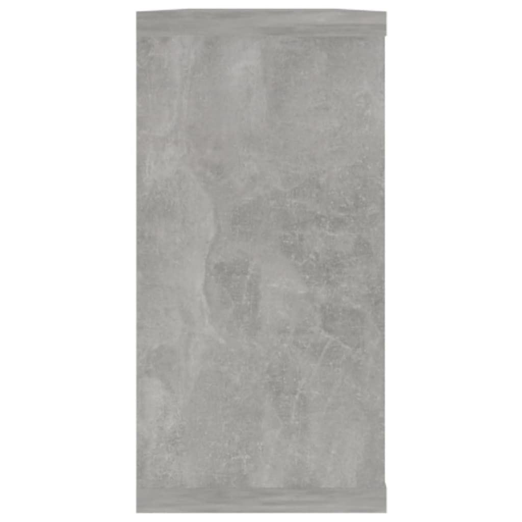 Étagères cube murales 4 pcs gris béton bois d'ingénierie - XIOS