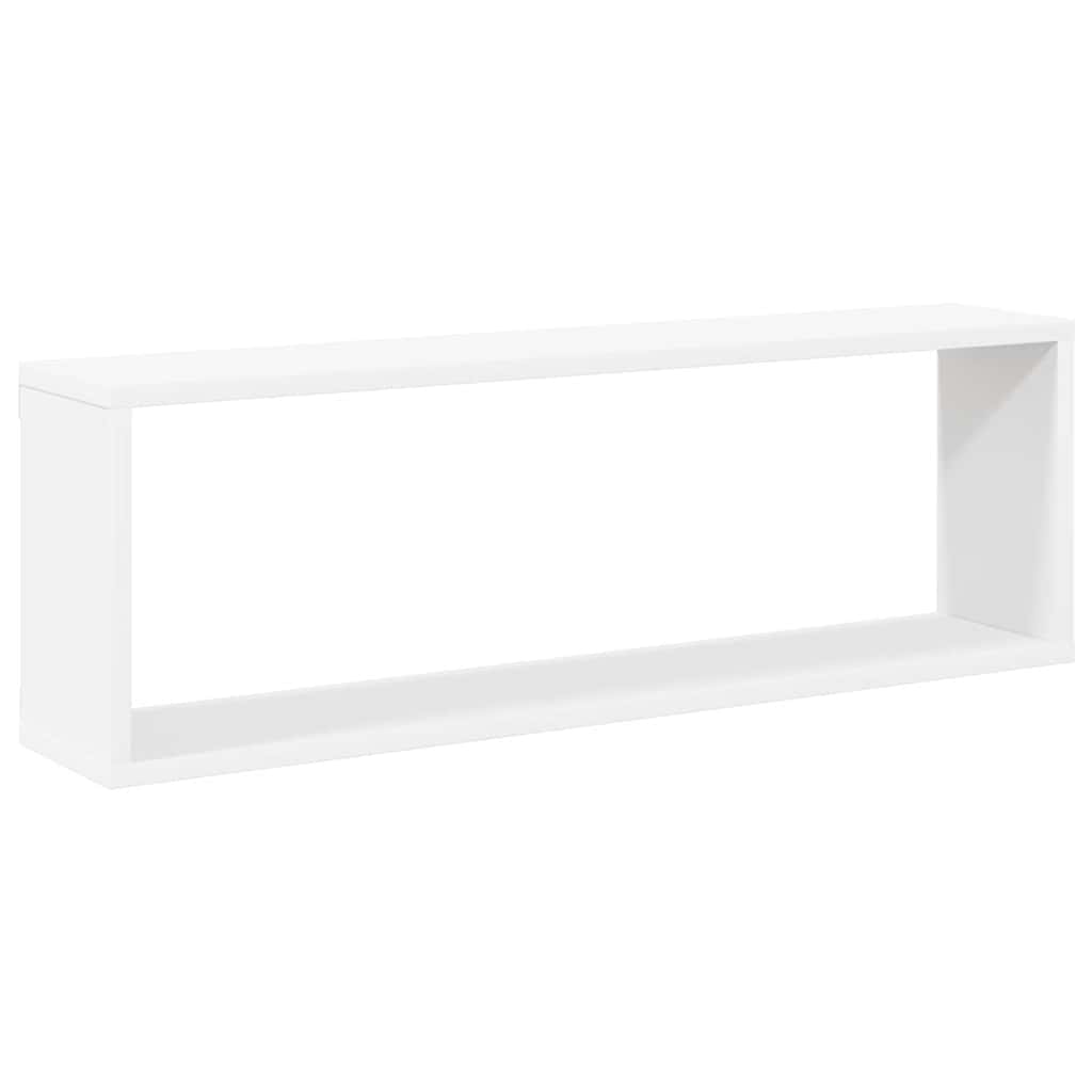 Étagères cube murales 2pcs Blanc 80x15x26,5cm bois d'ingénierie - XIOS