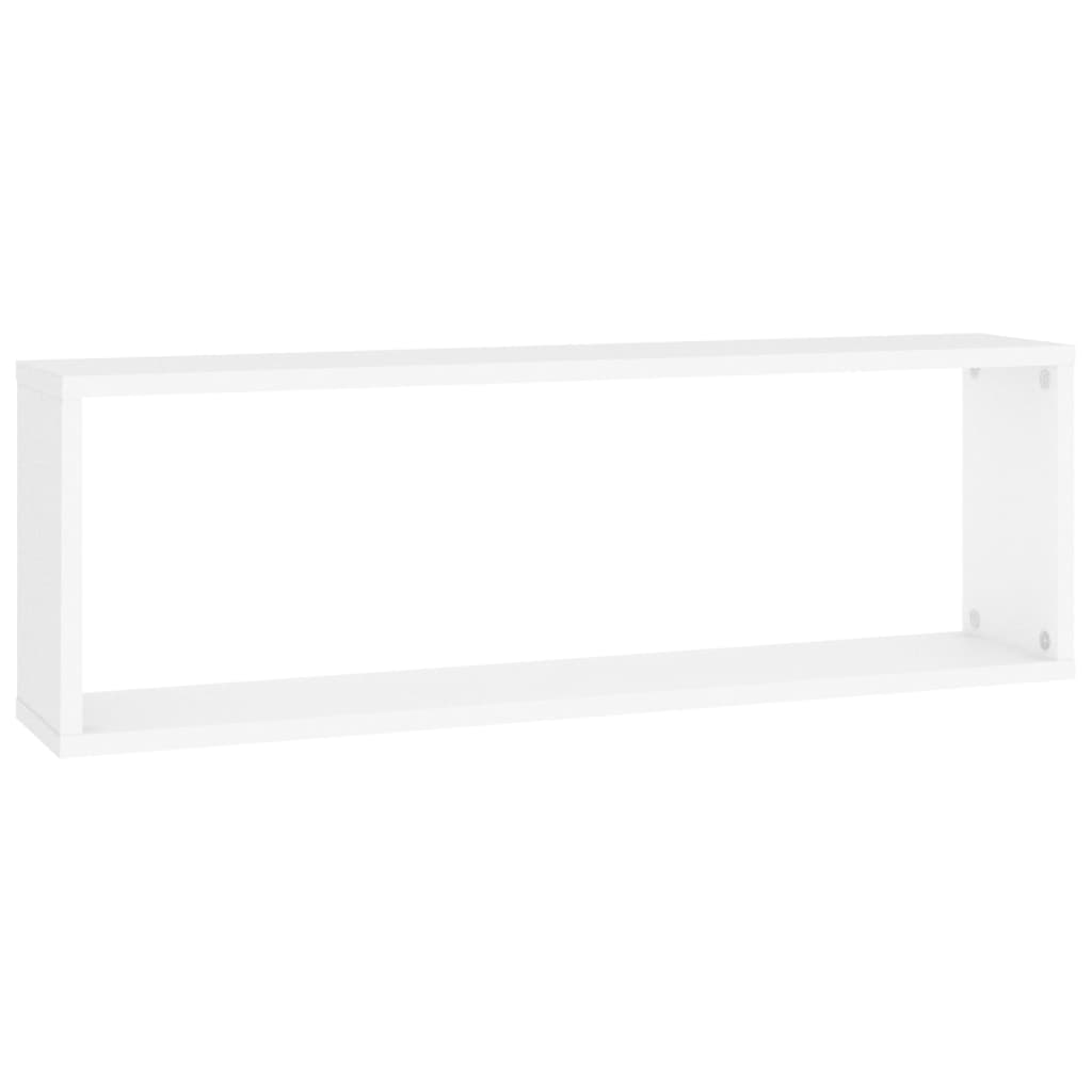 Étagères cube murales 2pcs Blanc 80x15x26,5cm bois d'ingénierie - XIOS