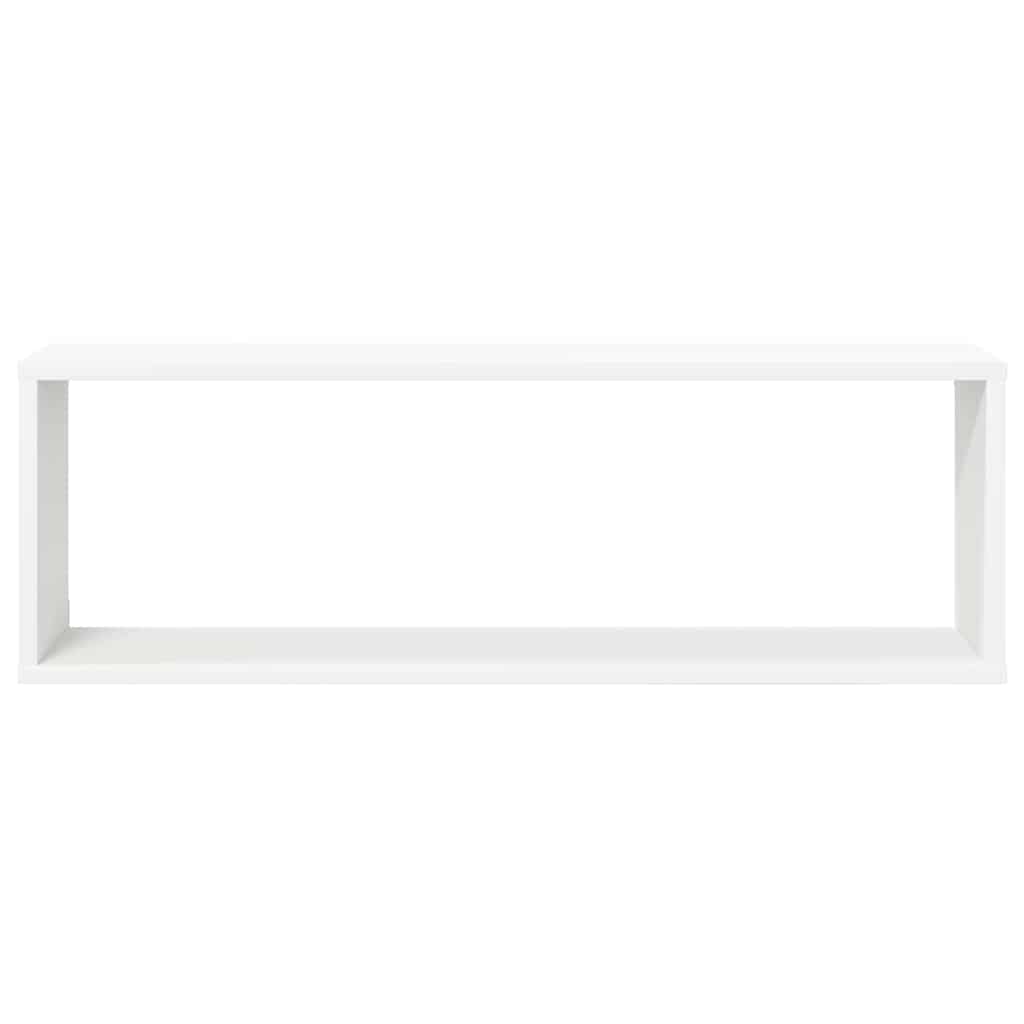 Étagères cube murales 2pcs Blanc 80x15x26,5cm bois d'ingénierie - XIOS