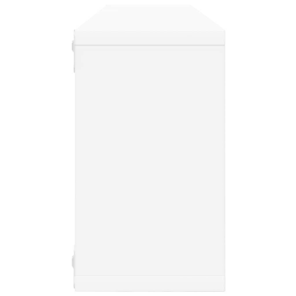 Étagères cube murales 2pcs Blanc 80x15x26,5cm bois d'ingénierie - XIOS