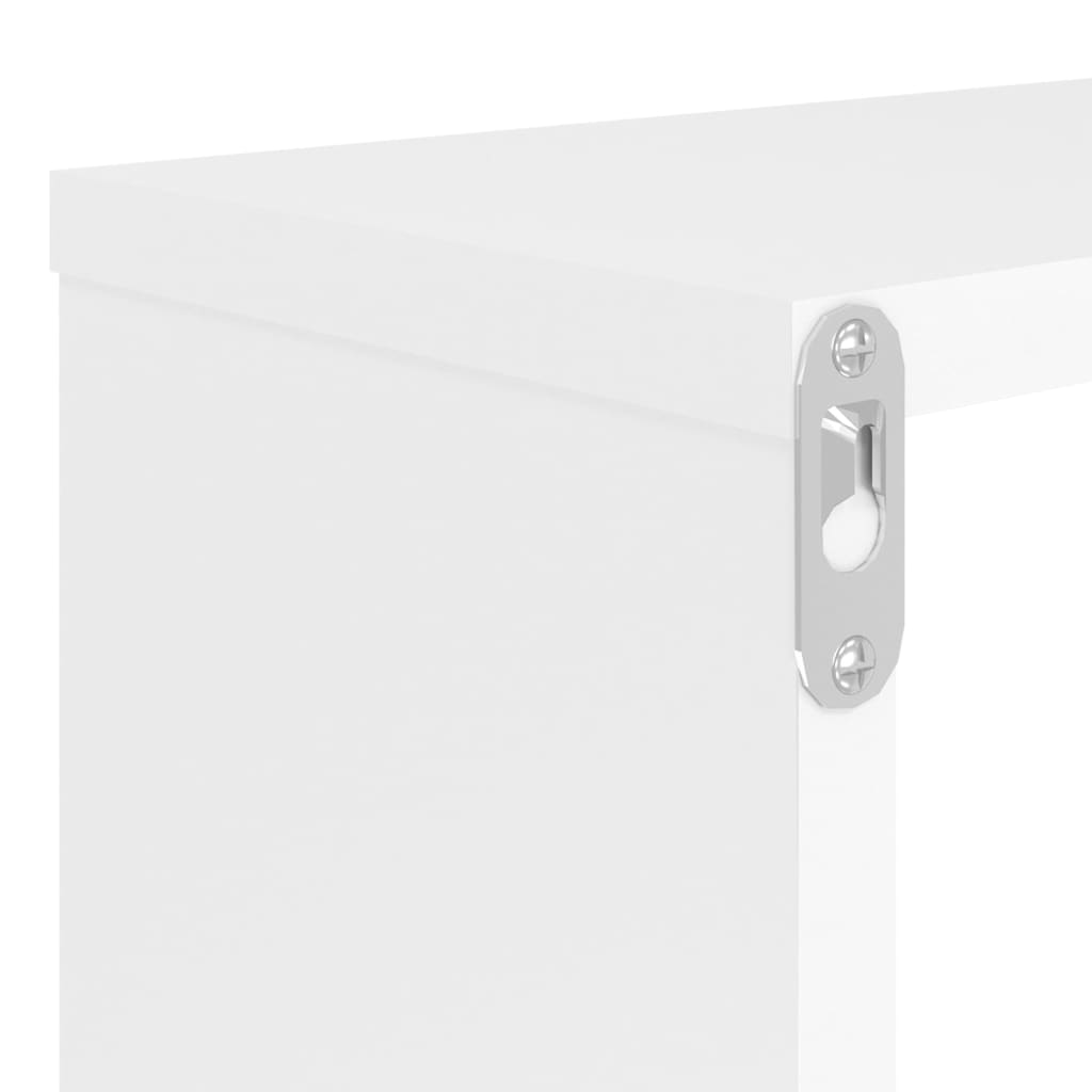 Étagères cube murales 2pcs Blanc 80x15x26,5cm bois d'ingénierie - XIOS