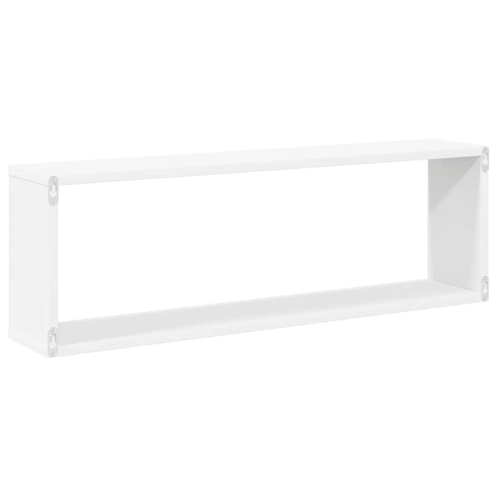 Étagères cube murales 4pcs Blanc 80x15x26,5cm bois d'ingénierie - XIOS