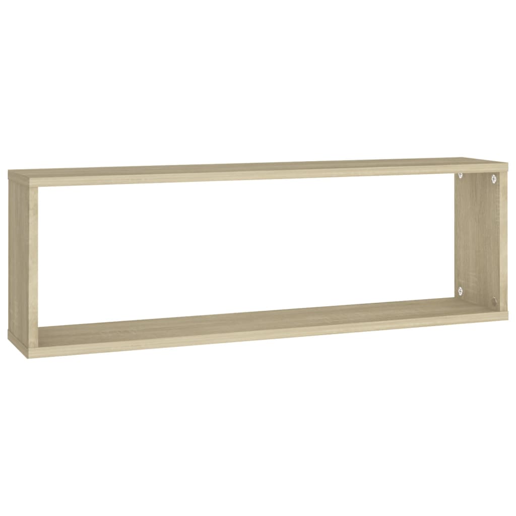 Étagères cube murales 2 pcs chêne sonoma bois d'ingénierie - XIOS