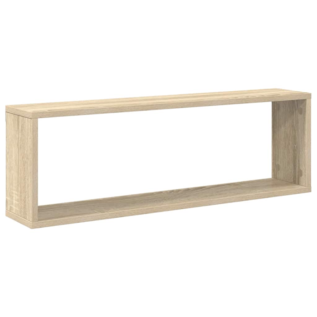 Étagères cube murales 4 pcs Chêne sonoma 80x15x26,5 cm - XIOS
