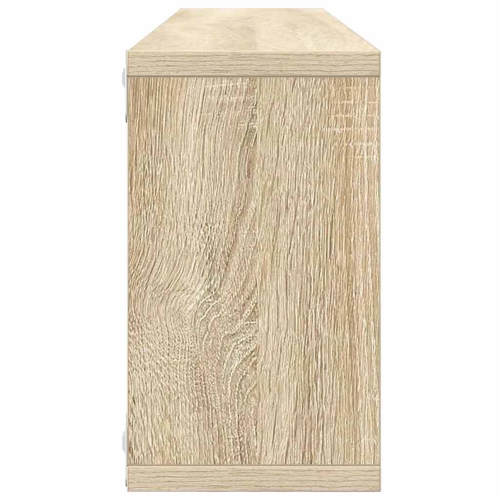 Étagères cube murales 4 pcs Chêne sonoma 80x15x26,5 cm - XIOS