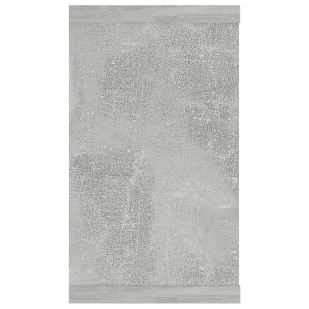 Étagères cube murales 4 pcs gris béton bois d'ingénierie - XIOS