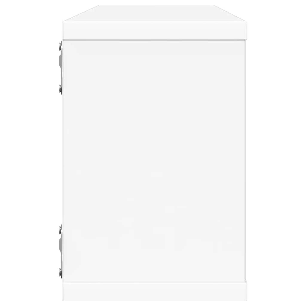 Étagères murales cube 4 pcs Blanc 60x15x23 cm Bois d’ingénierie - XIOS