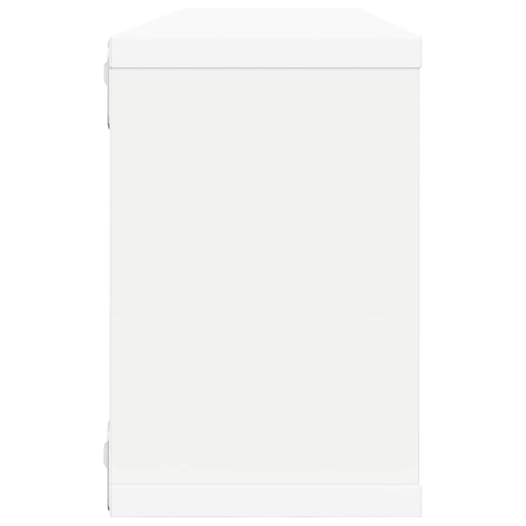 Étagères murales cube 4 pcs Blanc 60x15x23 cm Bois d’ingénierie