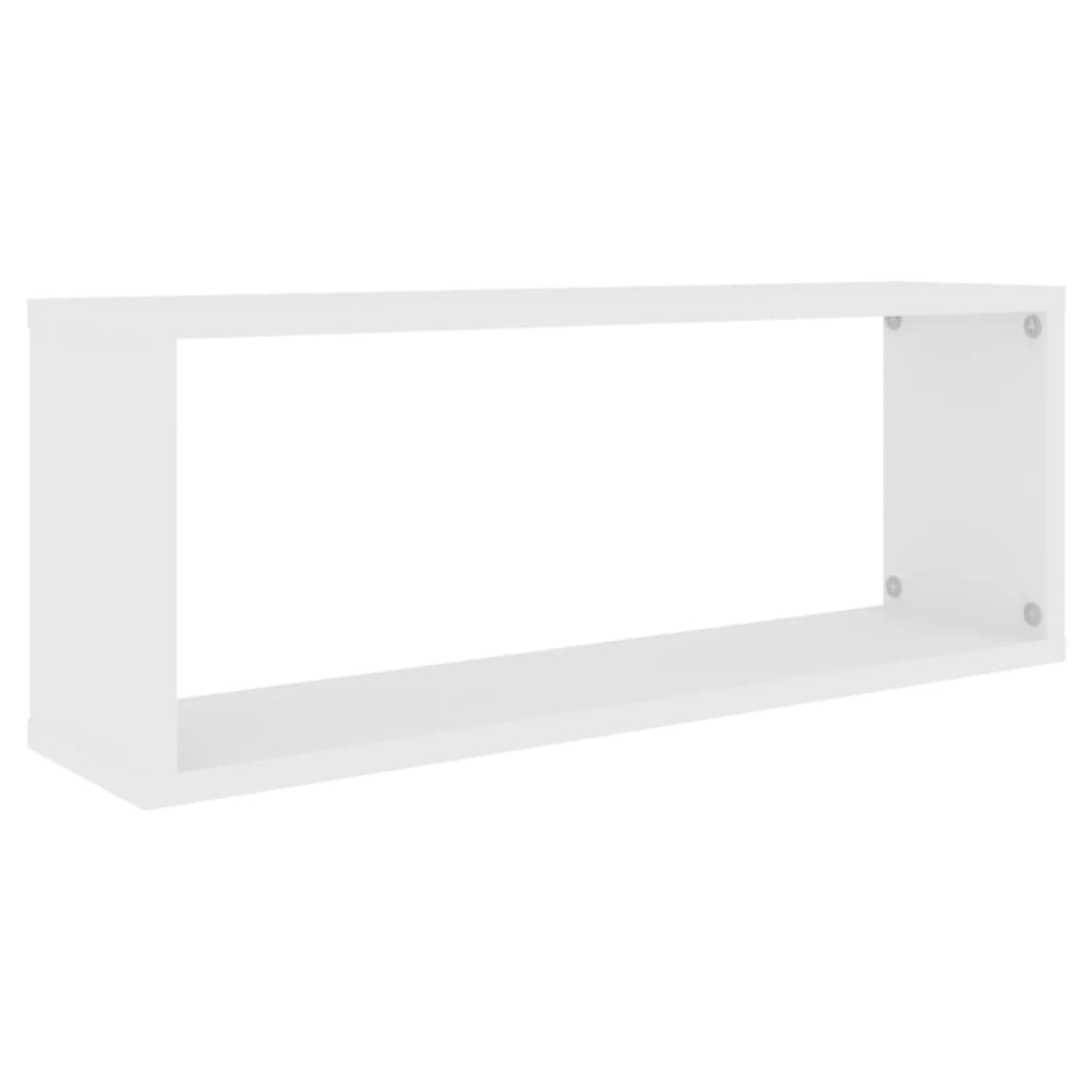 Étagères murales cube 6 pcs Blanc 60x15x23 cm Bois d’ingénierie - XIOS