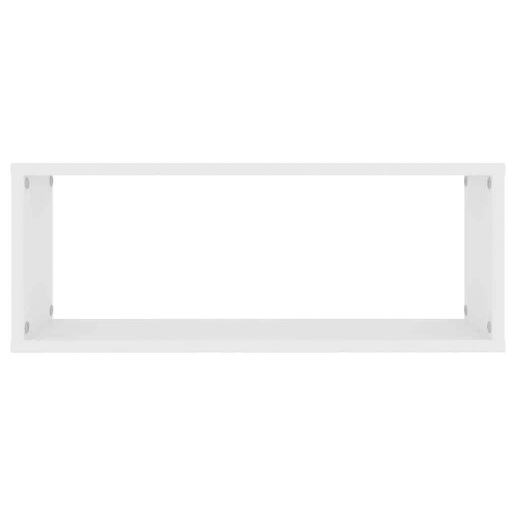 Étagères murales cube 6 pcs Blanc 60x15x23 cm Bois d’ingénierie - XIOS