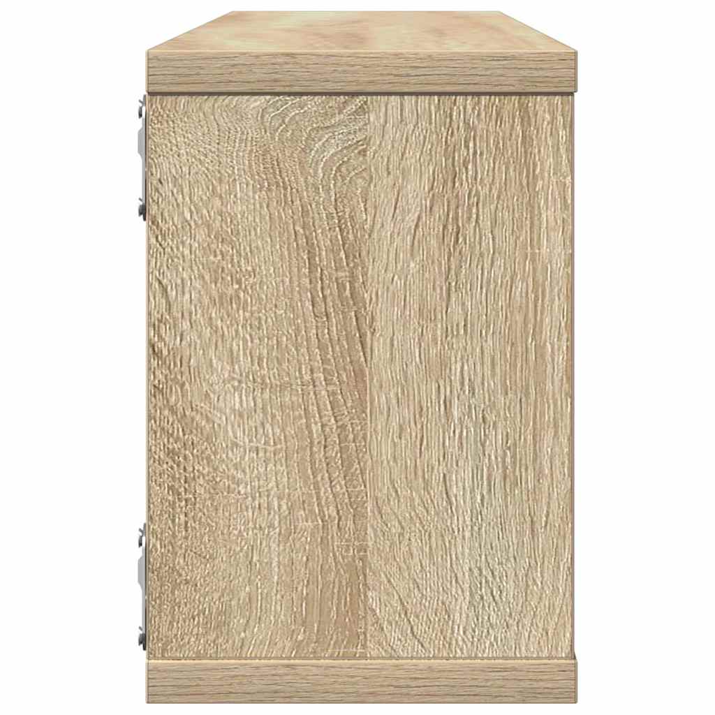 Étagères murales cube 4 pcs Chêne sonoma Bois d’ingénierie - XIOS