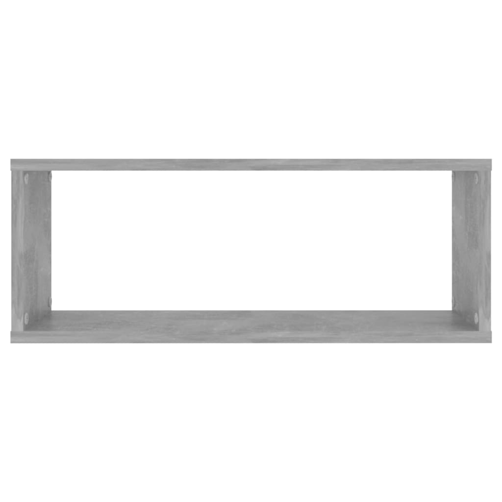 Étagères murales cube 6 pcs Gris béton Bois d’ingénierie - XIOS