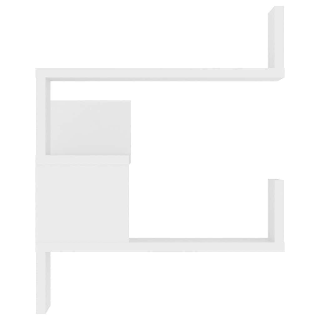 Étagères murales d'angle 2 pcs Blanc 40x40x50cm bois ingénierie - XIOS
