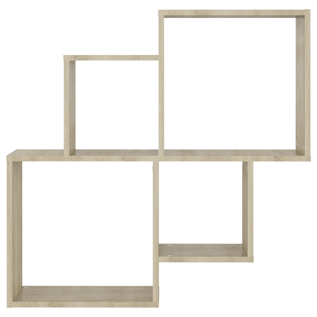 Étagère murale cube Chêne sonoma 80x15x78,5cm Bois d’ingénierie - XIOS