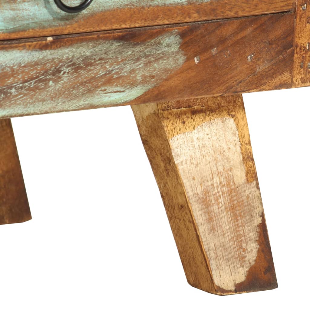 Meuble TV Multicolore 110x30x40 cm Bois massif de récupération - XIOS