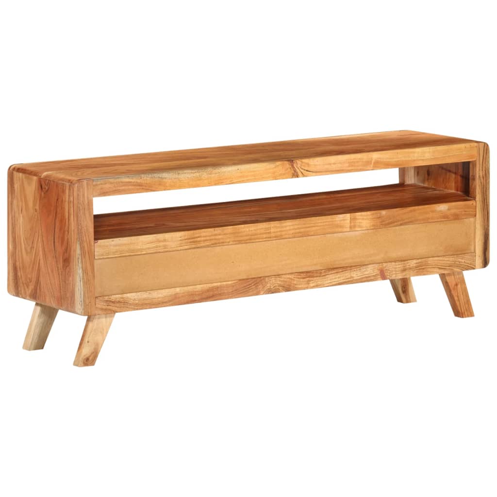 Meuble TV 110x30x40 cm Bois d'acacia massif - XIOS