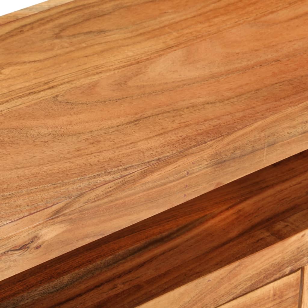 Meuble TV 110x30x40 cm Bois d'acacia massif - XIOS