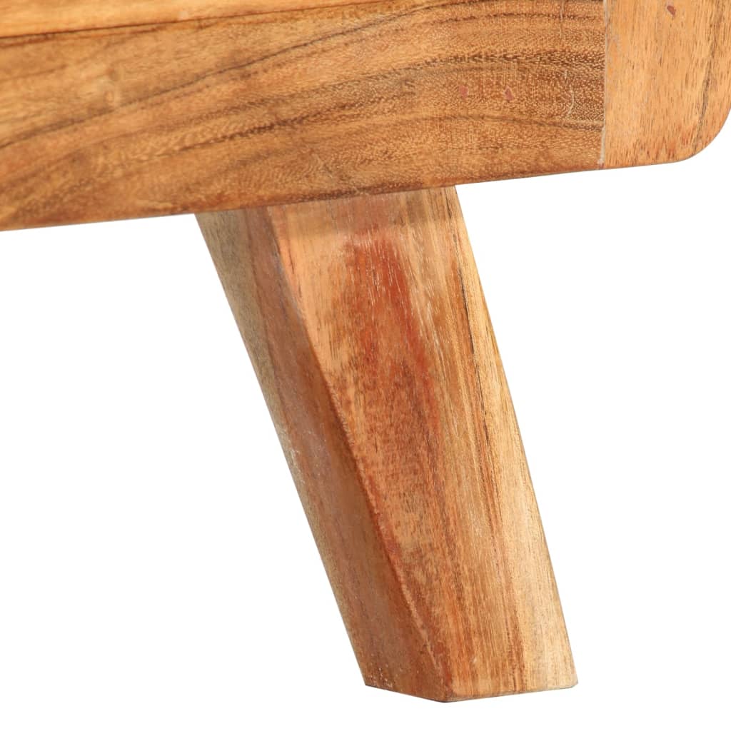 Meuble TV 110x30x40 cm Bois d'acacia massif - XIOS
