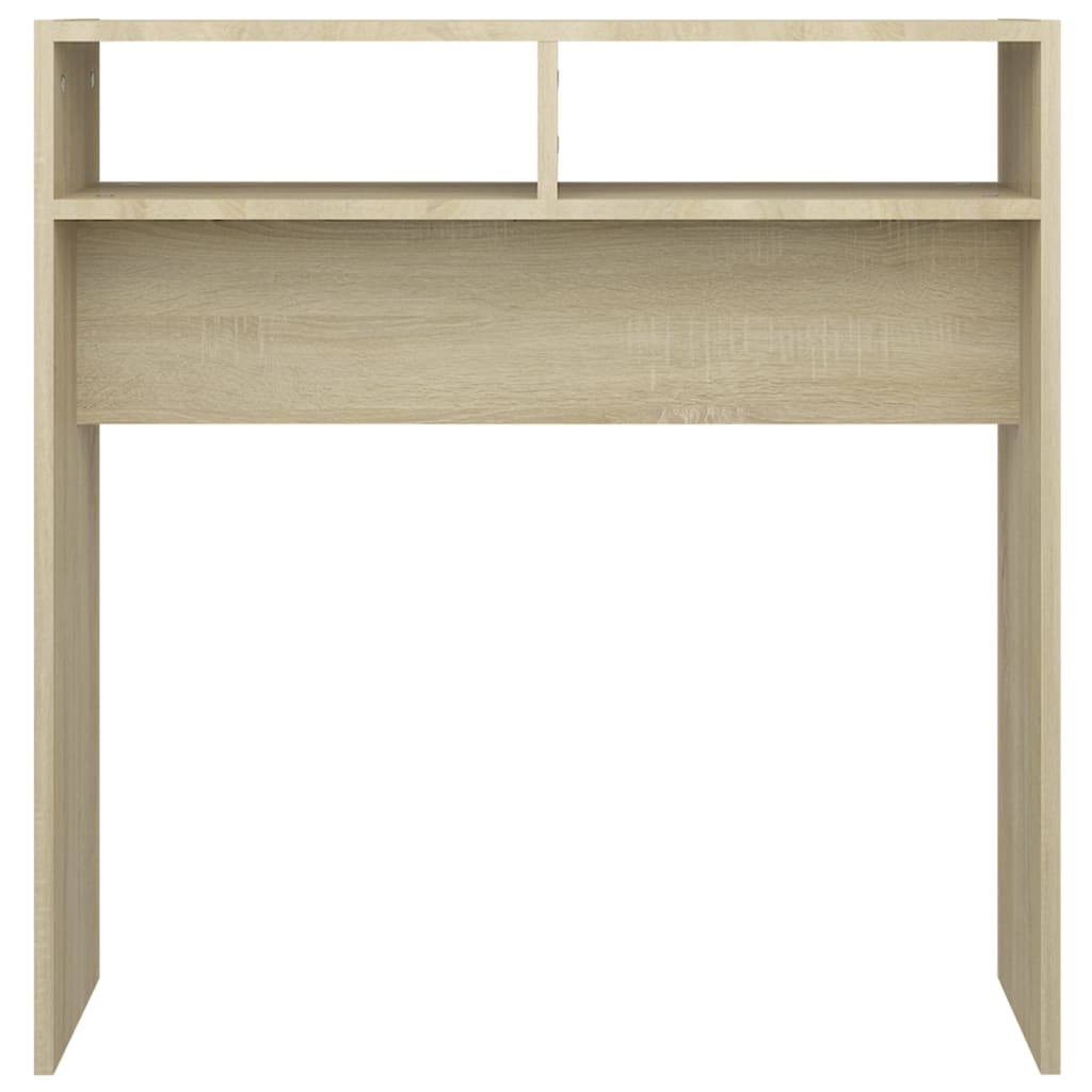 Table console chêne sonoma 78x30x80 cm bois d'ingénierie - XIOS