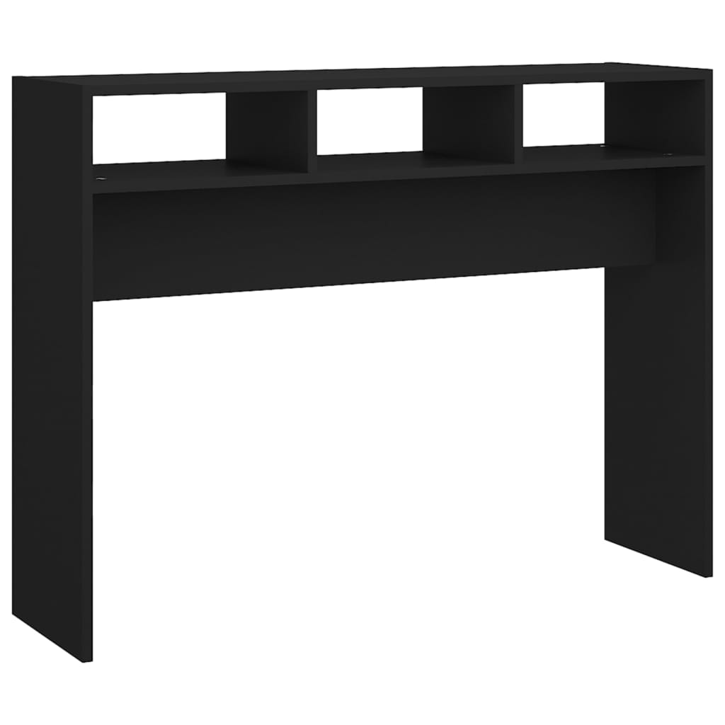 Table console noir 105x30x80 cm bois d'ingénierie - XIOS