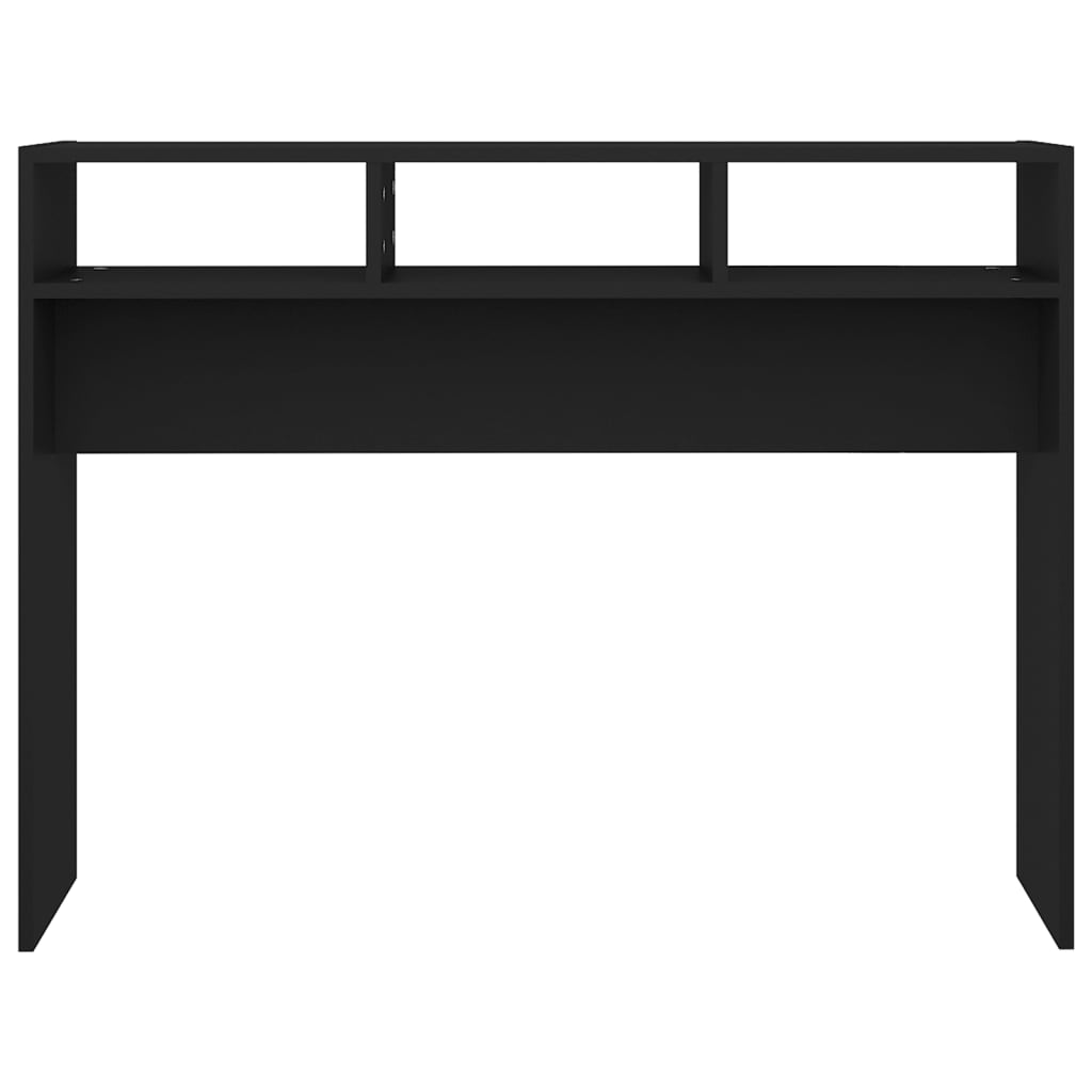 Table console noir 105x30x80 cm bois d'ingénierie - XIOS