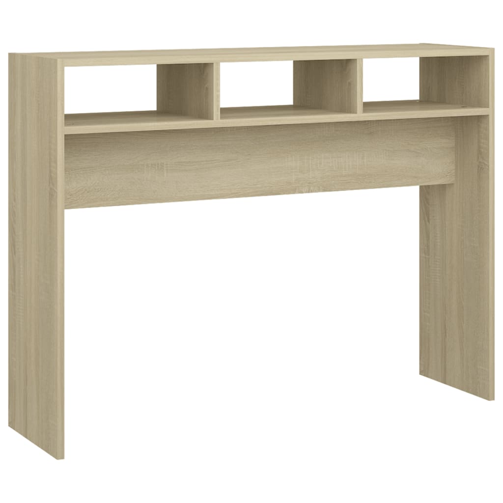 Table console chêne sonoma 105x30x80 cm bois d'ingénierie - XIOS