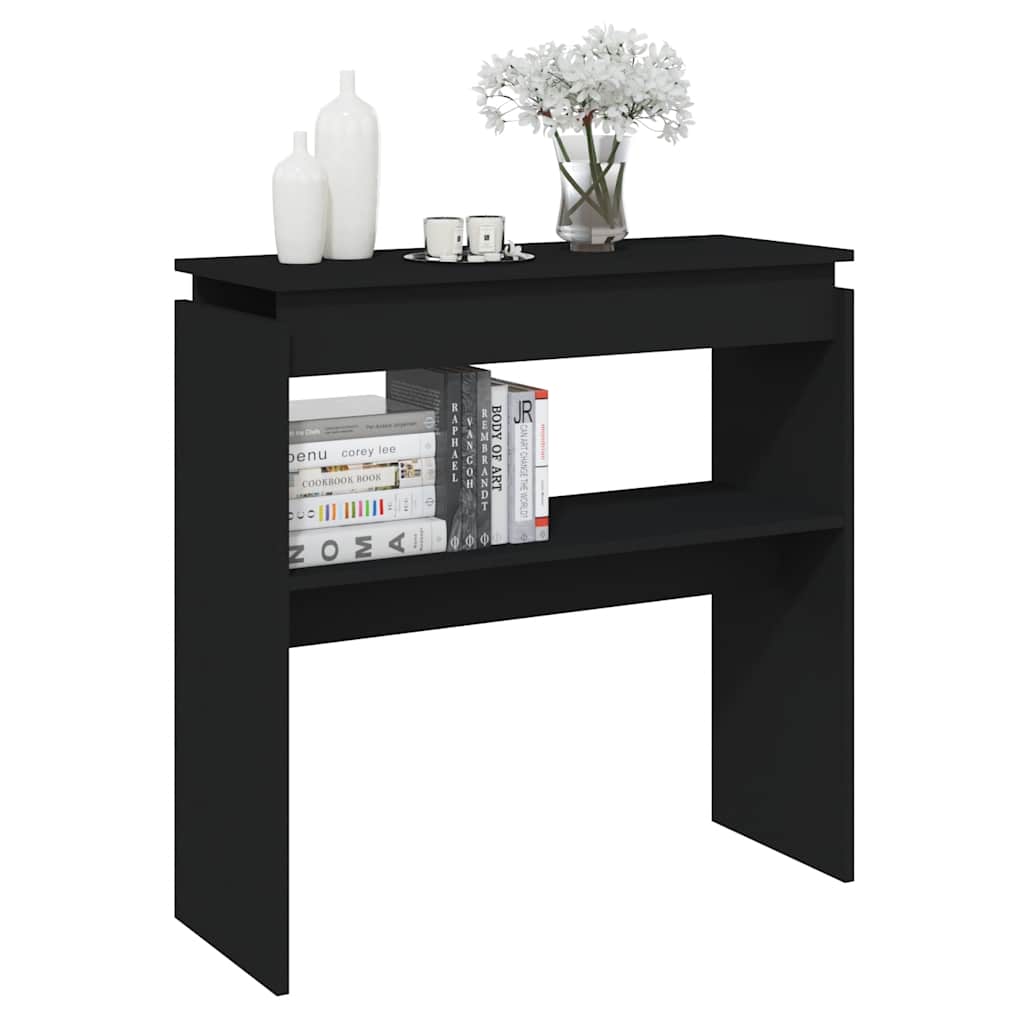 Table console Noir 80x30x80 cm Aggloméré - XIOS