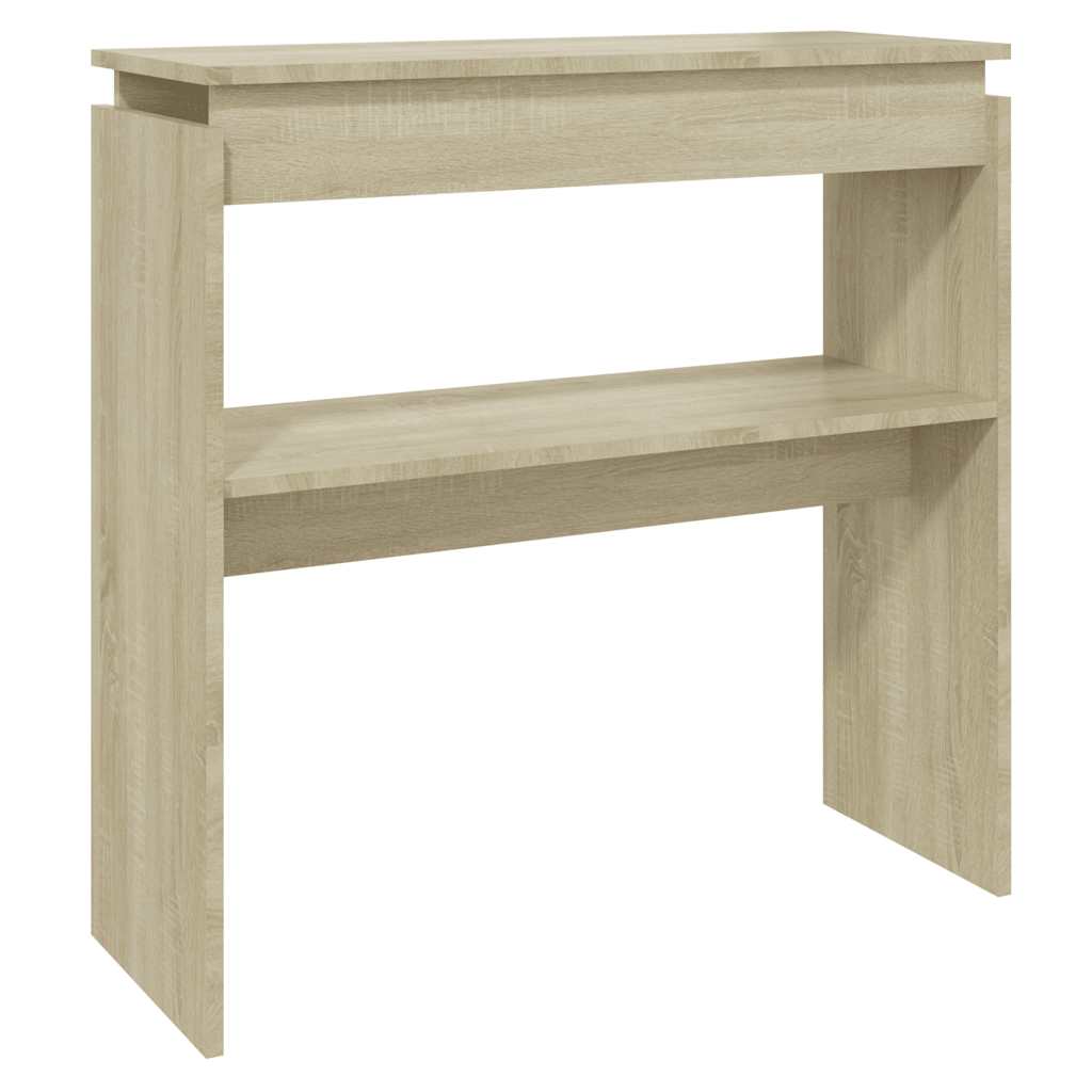 Table console chêne sonoma 80x30x80 cm bois d'ingénierie - XIOS