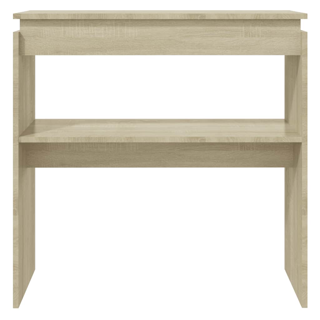 Table console chêne sonoma 80x30x80 cm bois d'ingénierie - XIOS