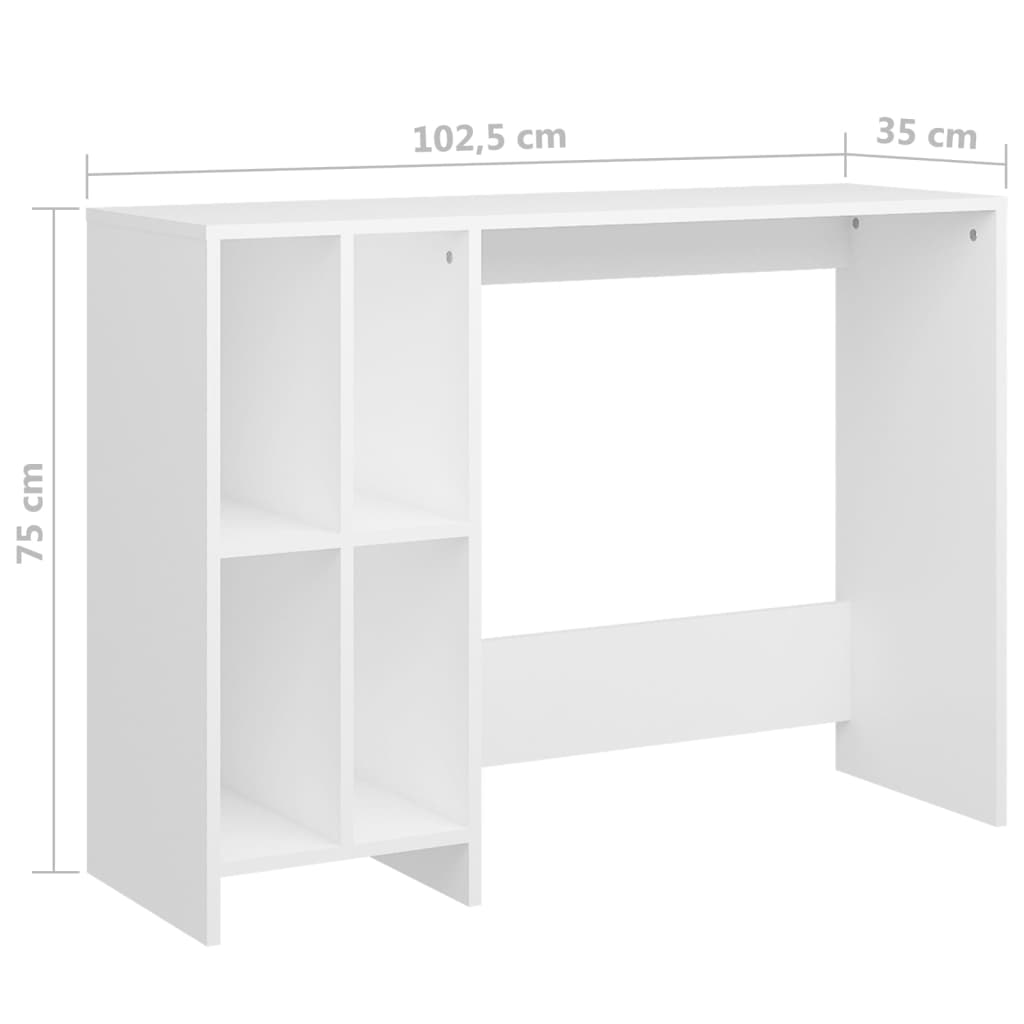 Bureau d'ordinateur portable blanc bois d'ingénierie - XIOS