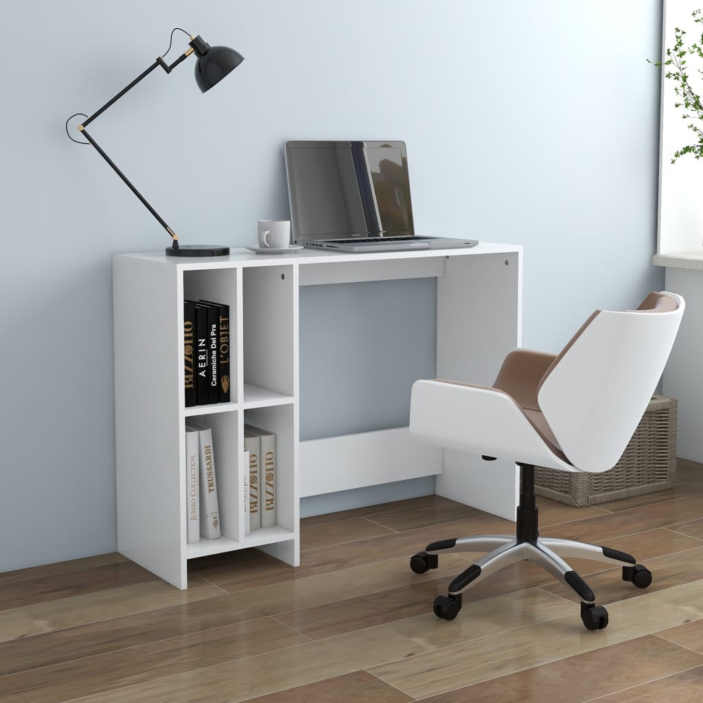 Bureau d'ordinateur portable blanc bois d'ingénierie - XIOS