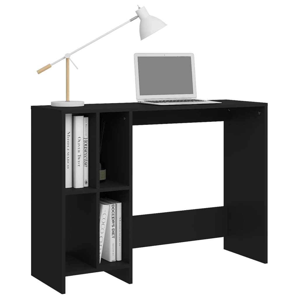 Bureau d'ordinateur portable noir bois d'ingénierie - XIOS